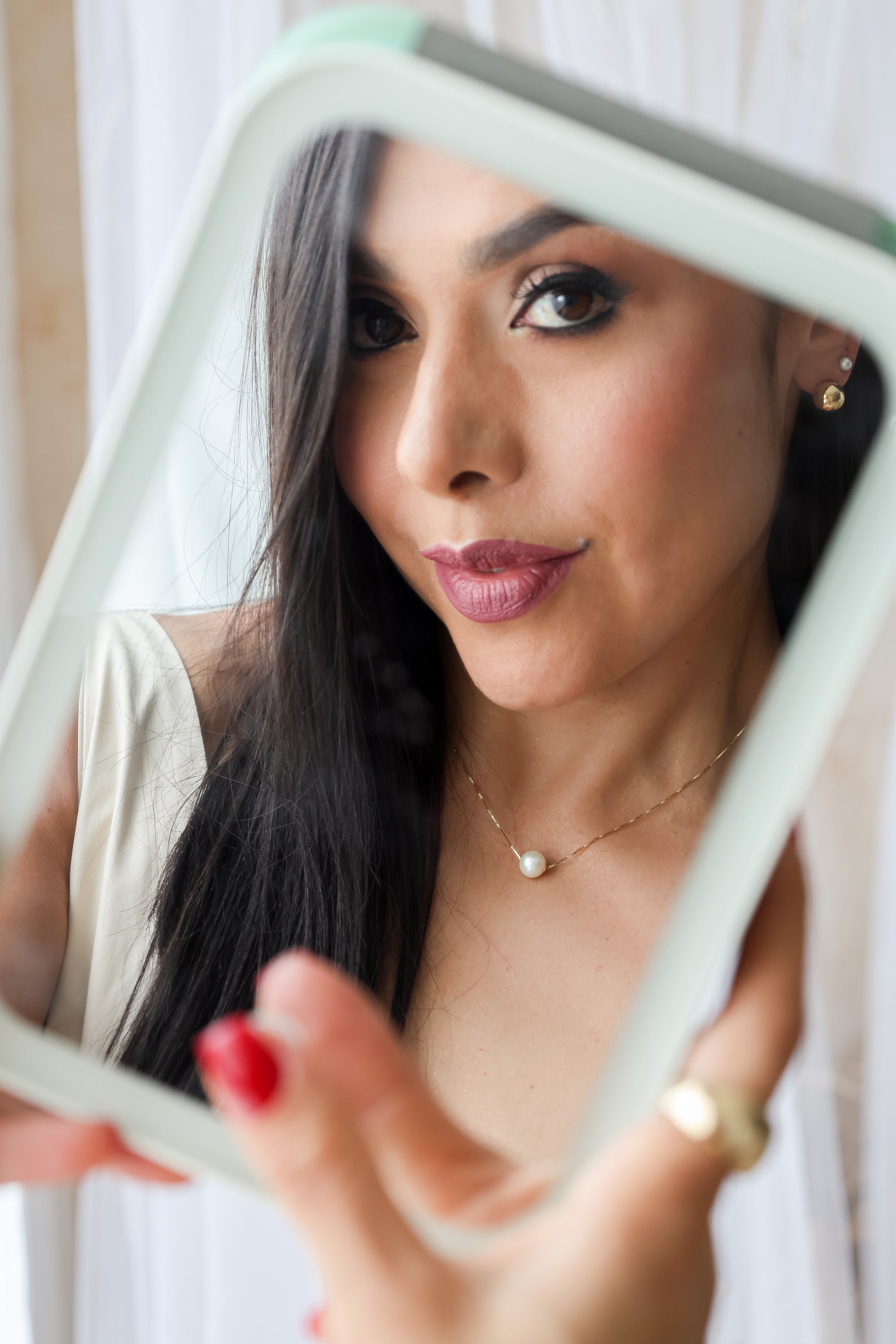 Balin 8mm Earrings 14K