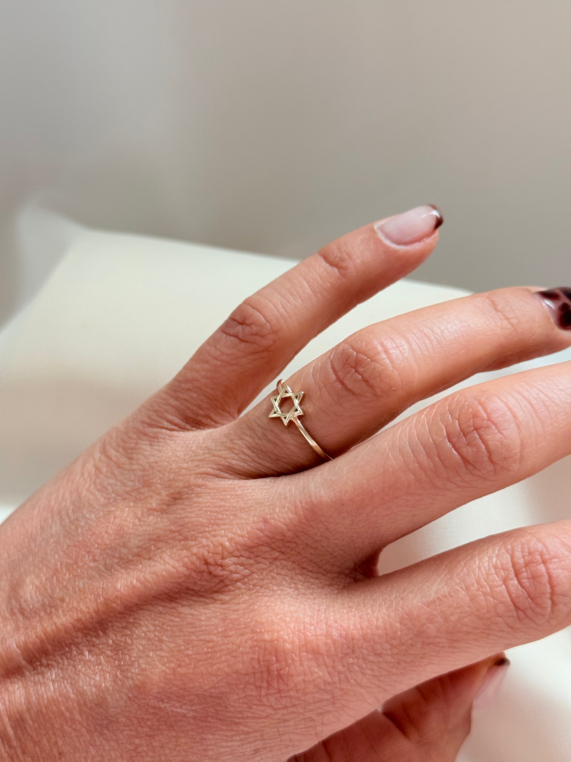 David's Stars Ring 14K 5 Size