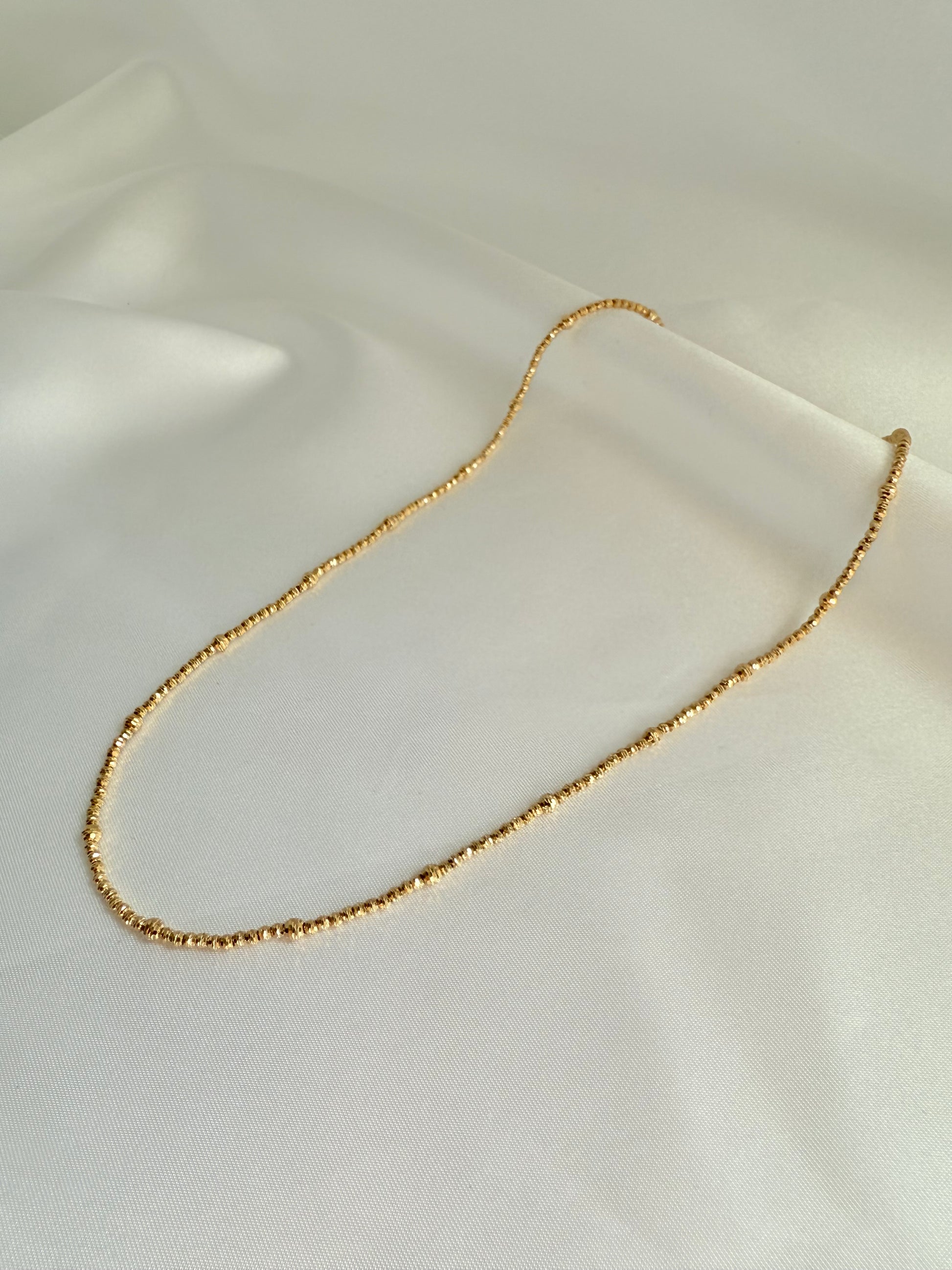 Diamond effect Necklace 14K