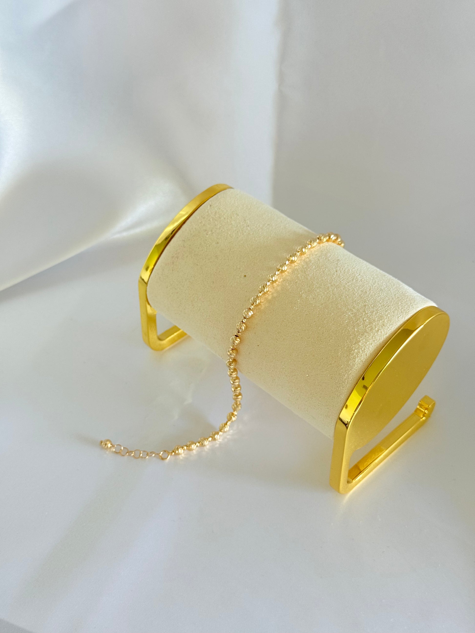 Diamond Style balin bracelet 14k