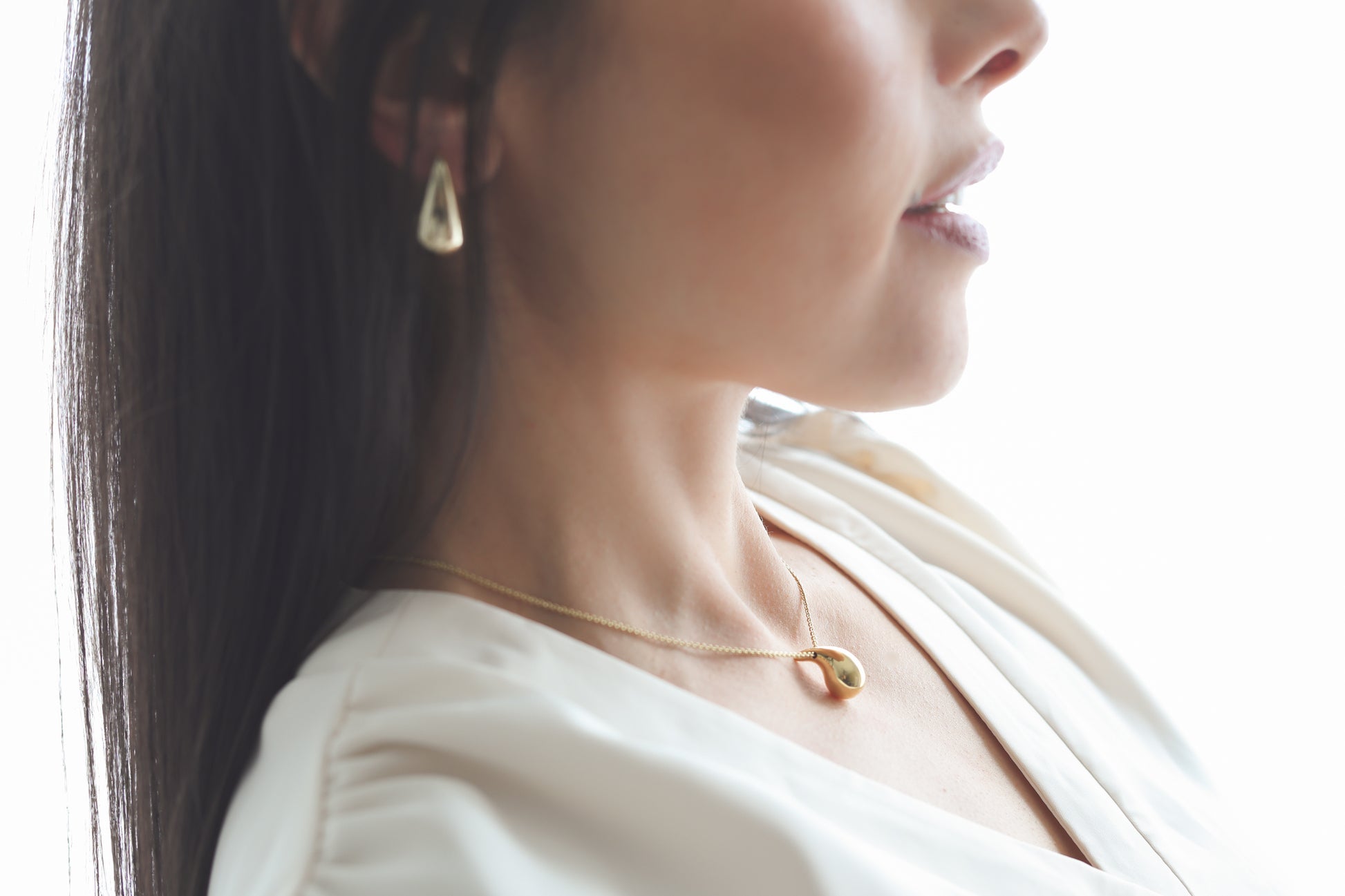 Drop Necklace 45cm Adjustable 14K