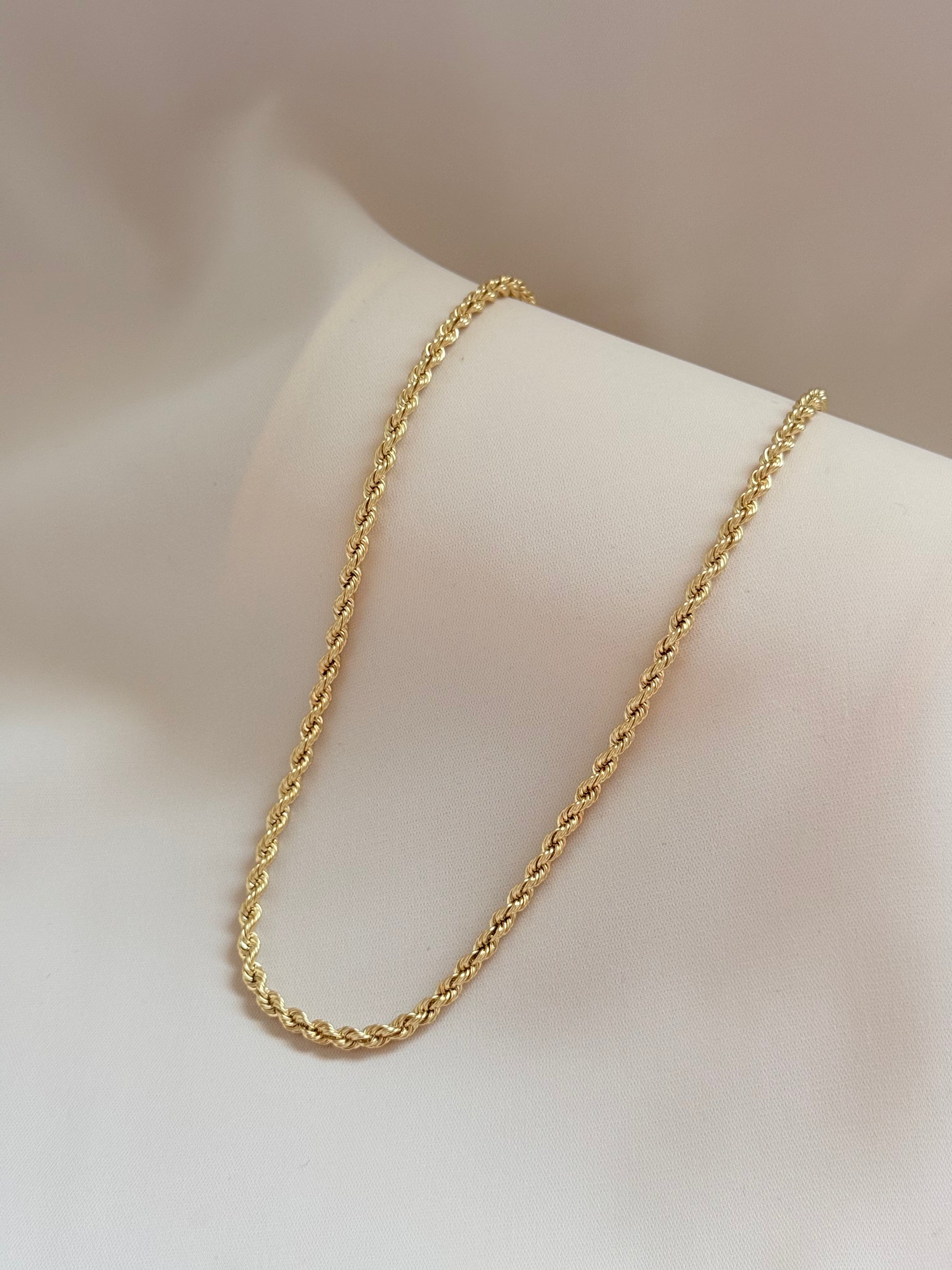 Lacer Knitted Necklace 40cm 14K