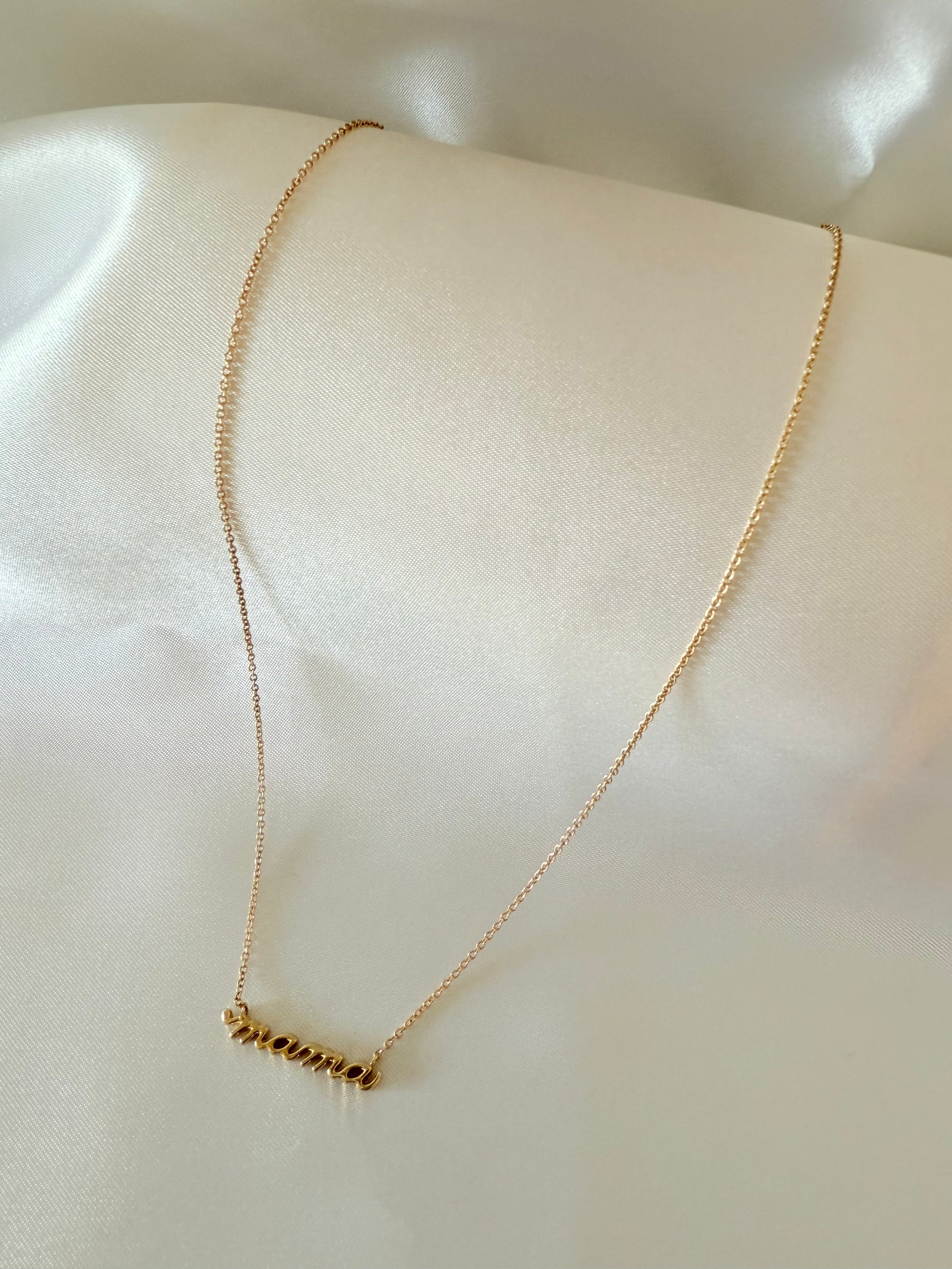 Mama Necklace 45cm 14k