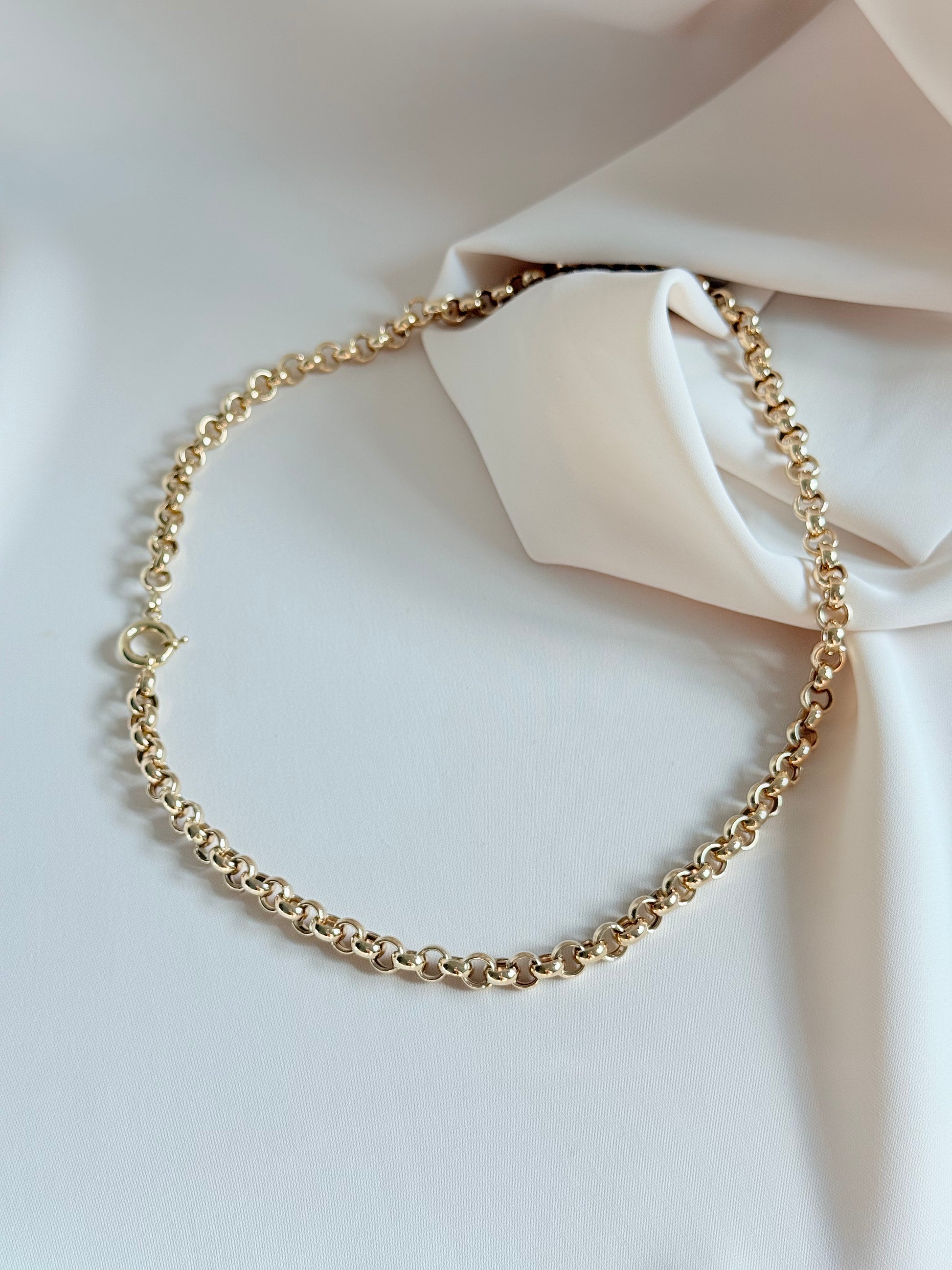 Rolo chain Necklace 45cm 14K