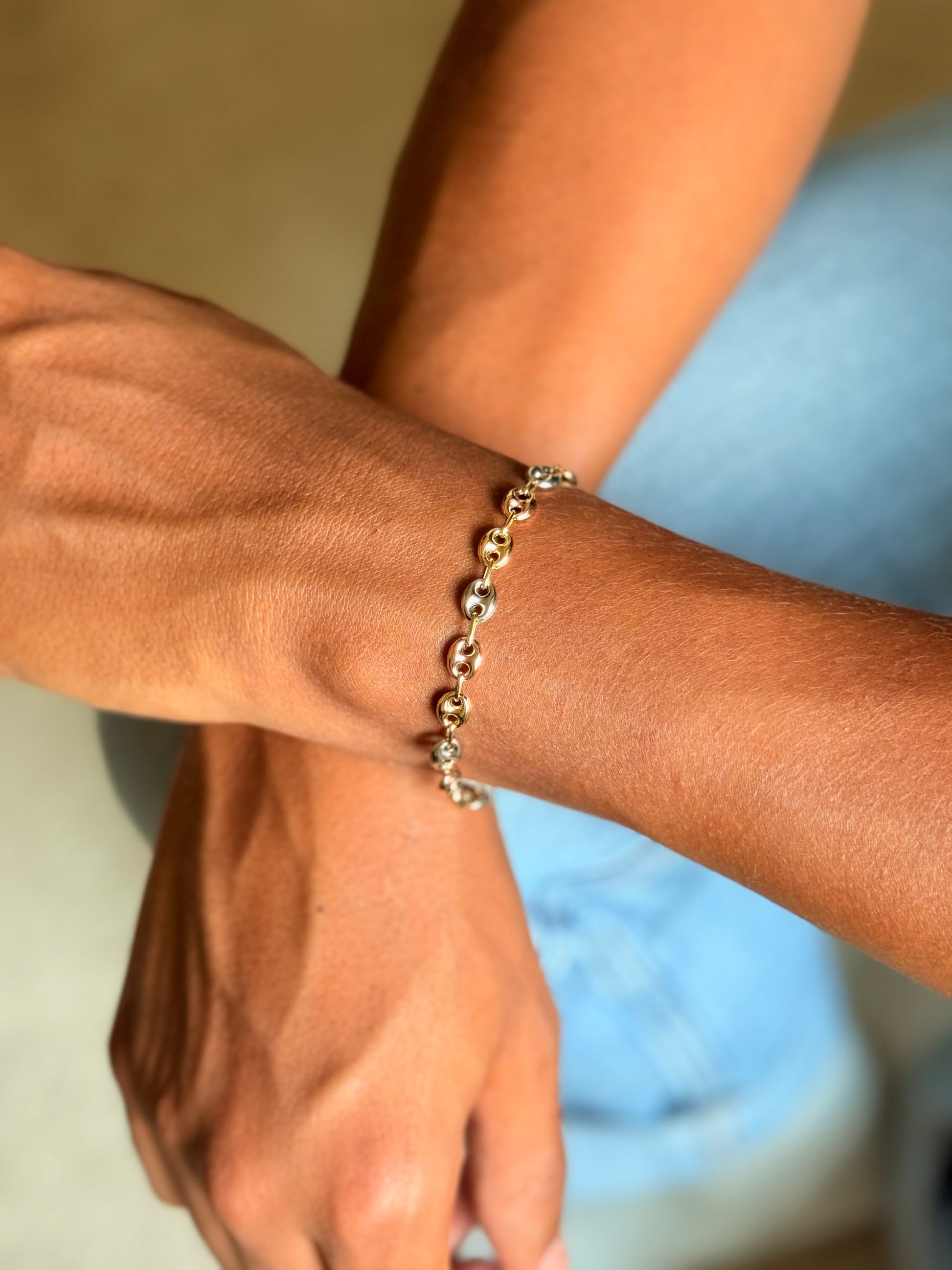 Tricolor Unisex Bracelet 18k