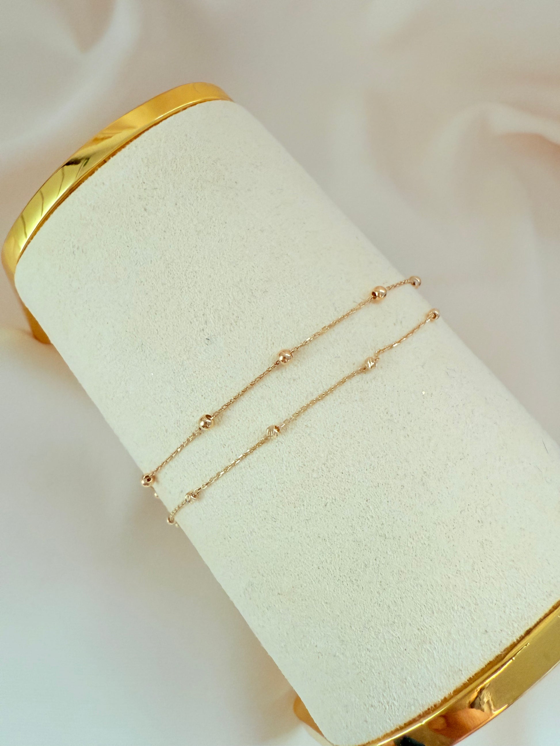 Bracelet Duo Balin 19cm 14k