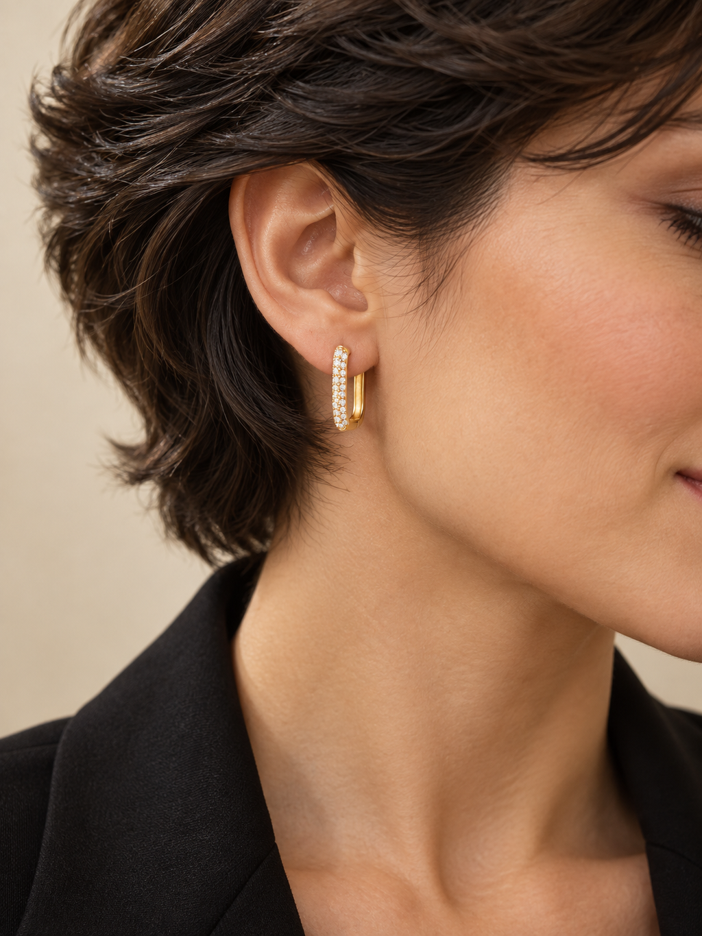 Aretes Dore 18k