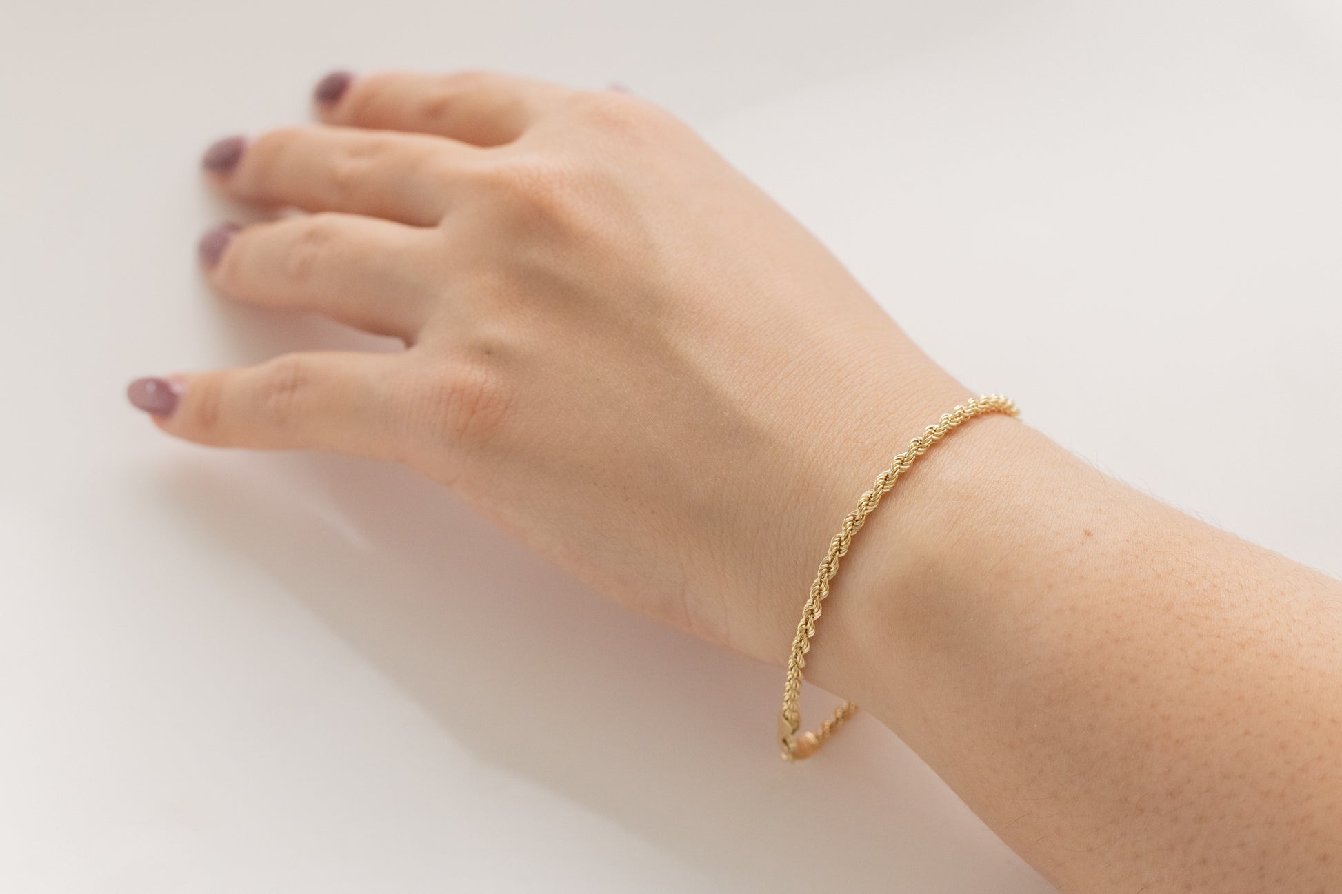 Laser Bracelet 14K 3mmD