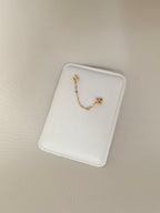 Doble Trebol Balin 14k