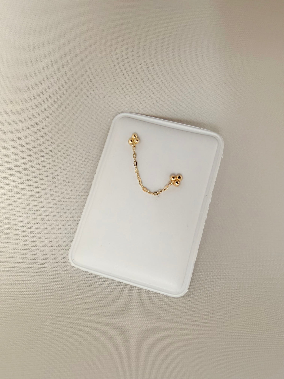 Doble Trebol Balin 14k