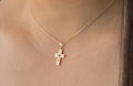Cadena Rolo 40cm & Dije Cristo 14k