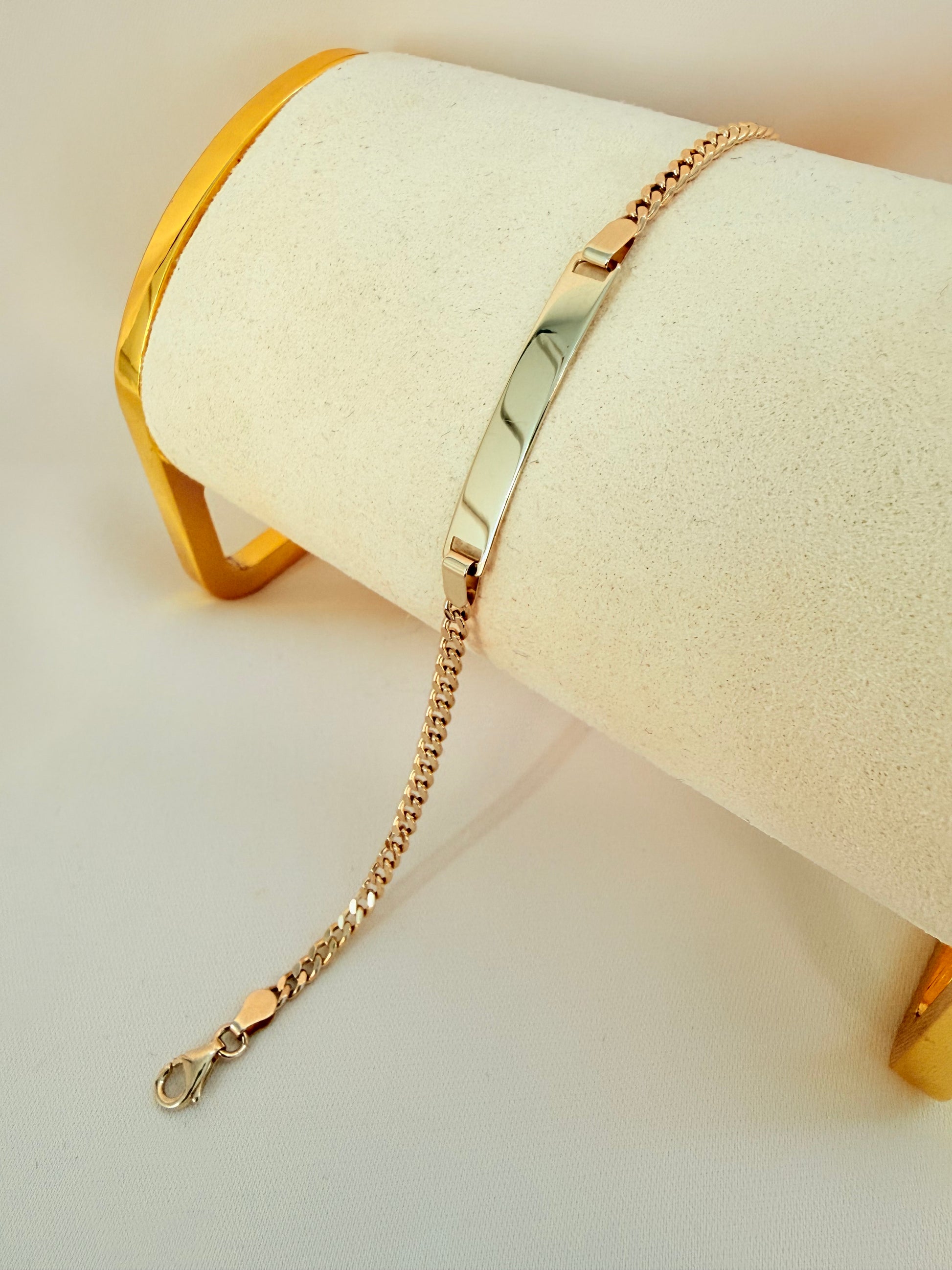 Cuban link Bracelet 14k 17cm