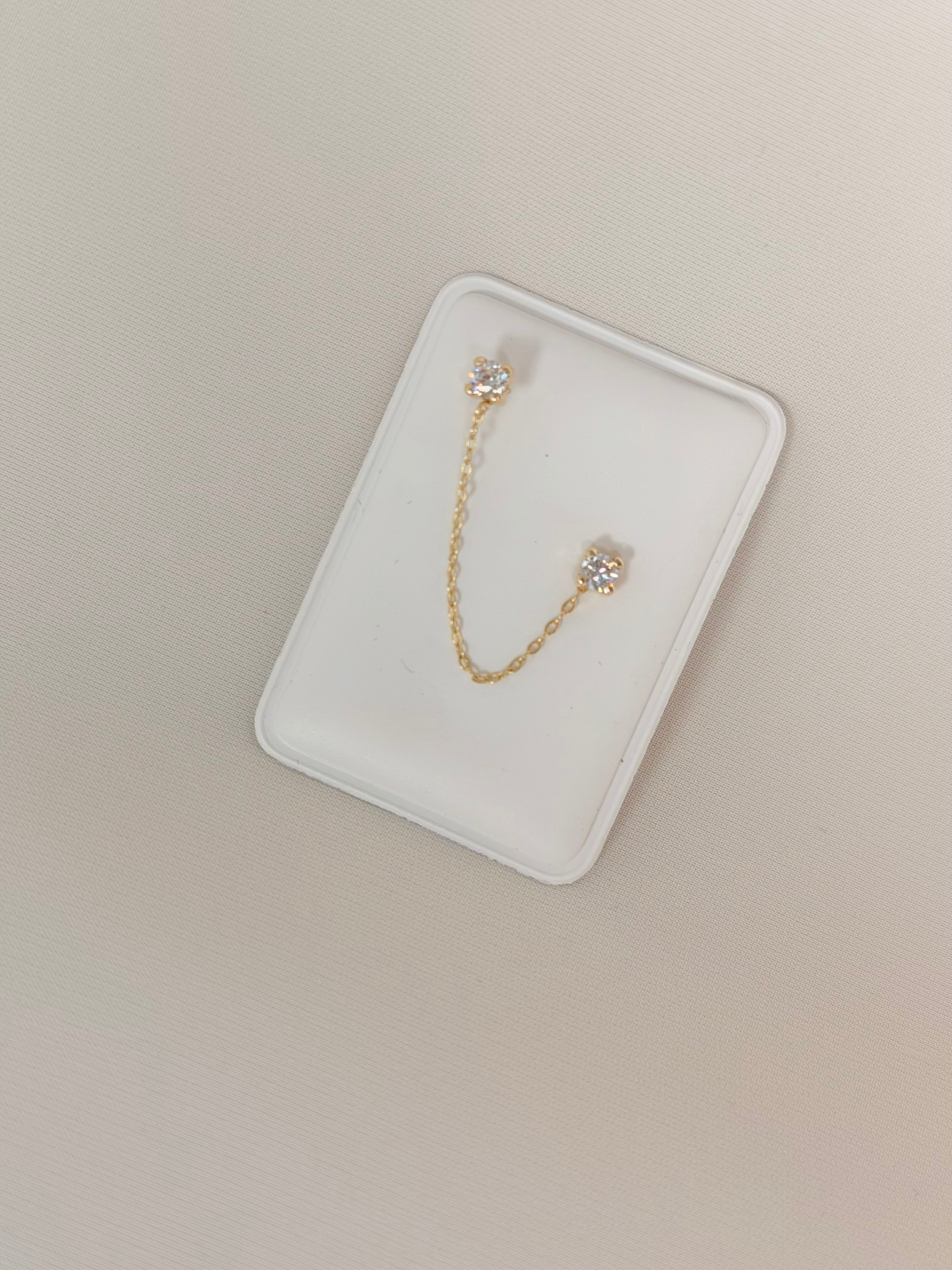 Doble Punto de luz 14k