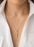 Cross Necklace 51cm 14K