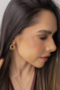 Maxi Huiggies Earings 14K