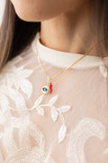 Red Horn pendant 18k