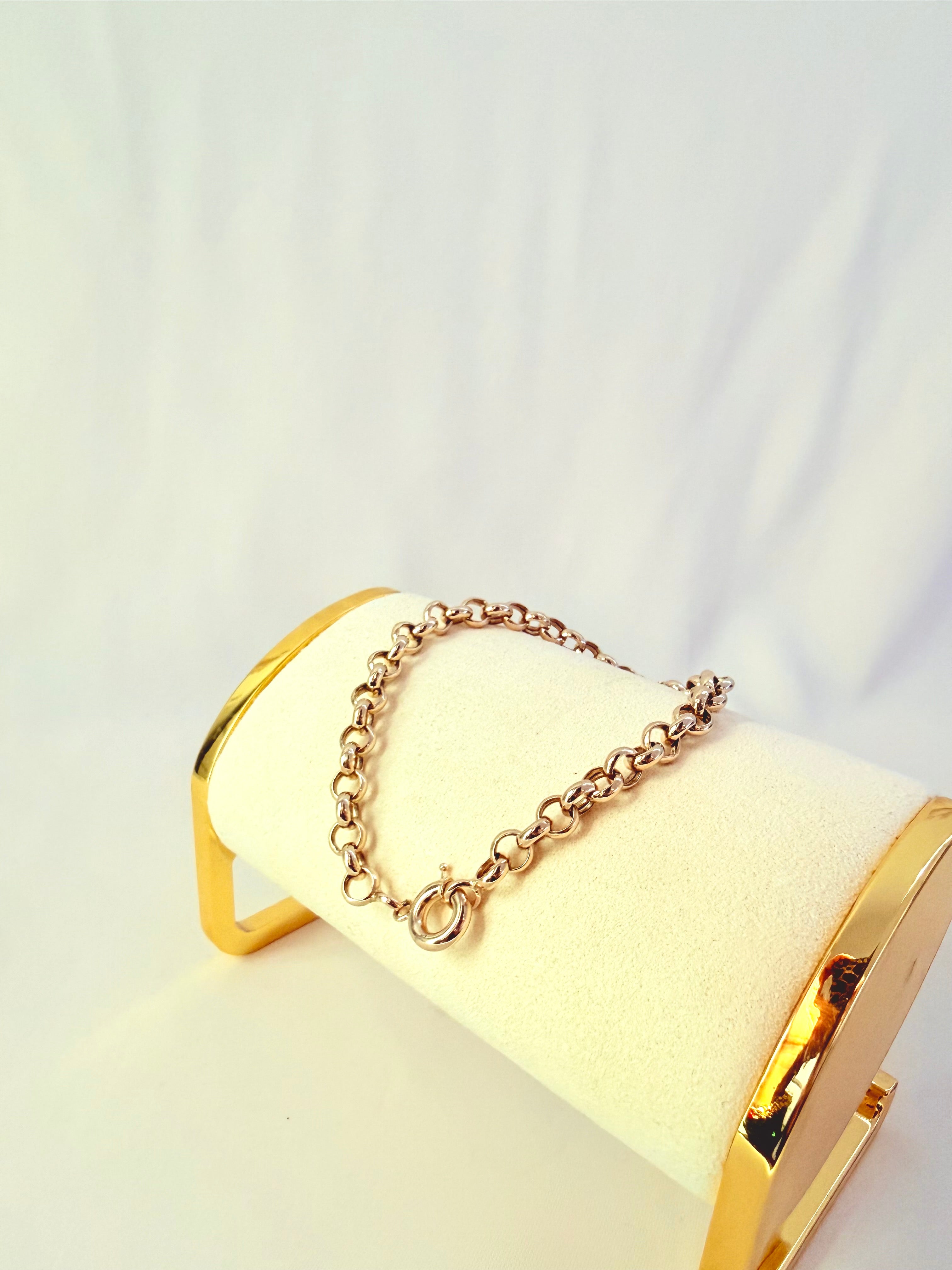 Medium Rolo MIa Bracelet 14k