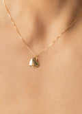 Fancy Style Heart Necklace  18K