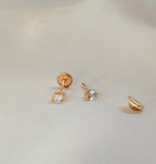 Studs Gotas celestial 14k