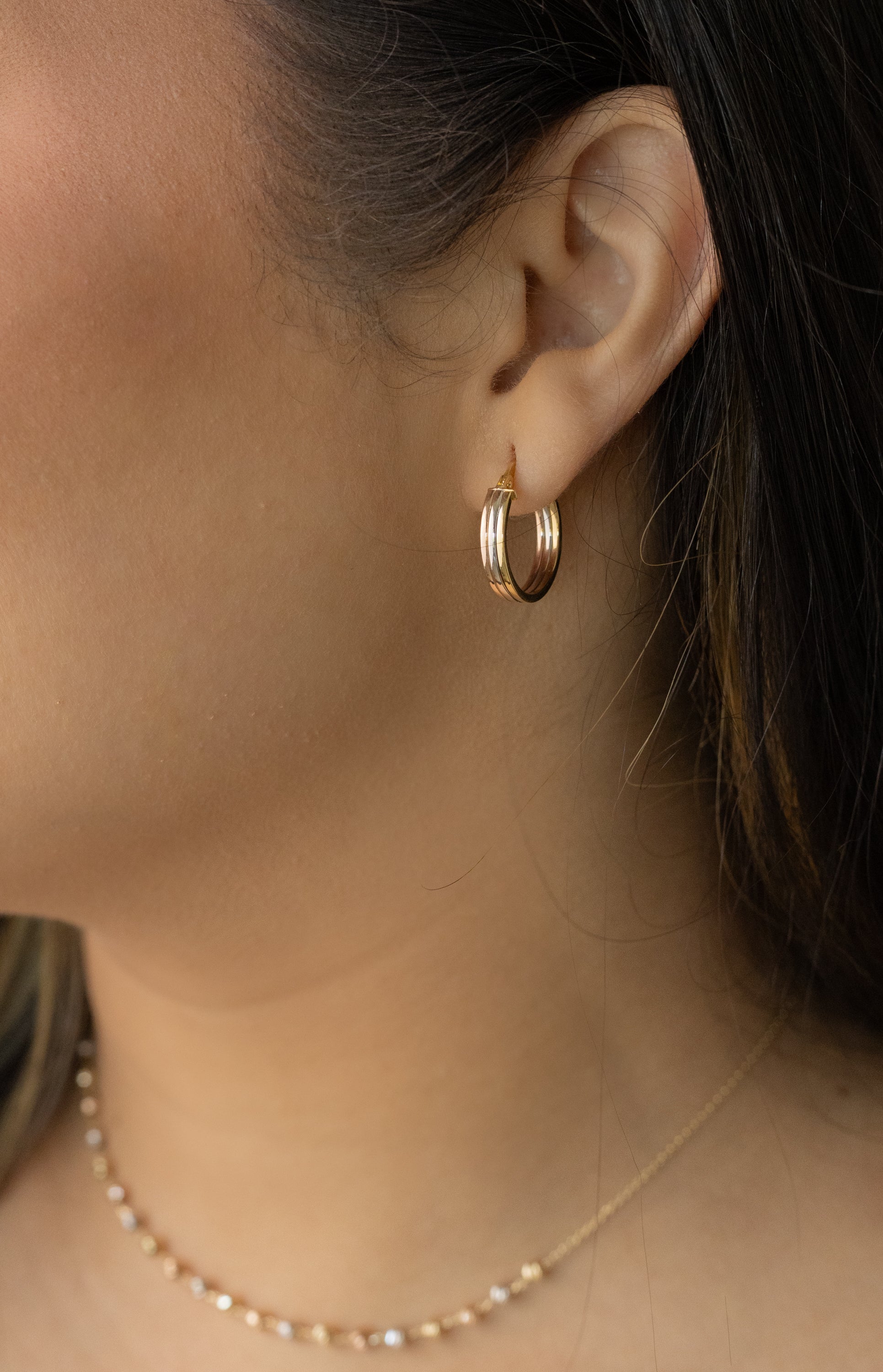 Sublime Tricolor Gold 14k 1.7cm