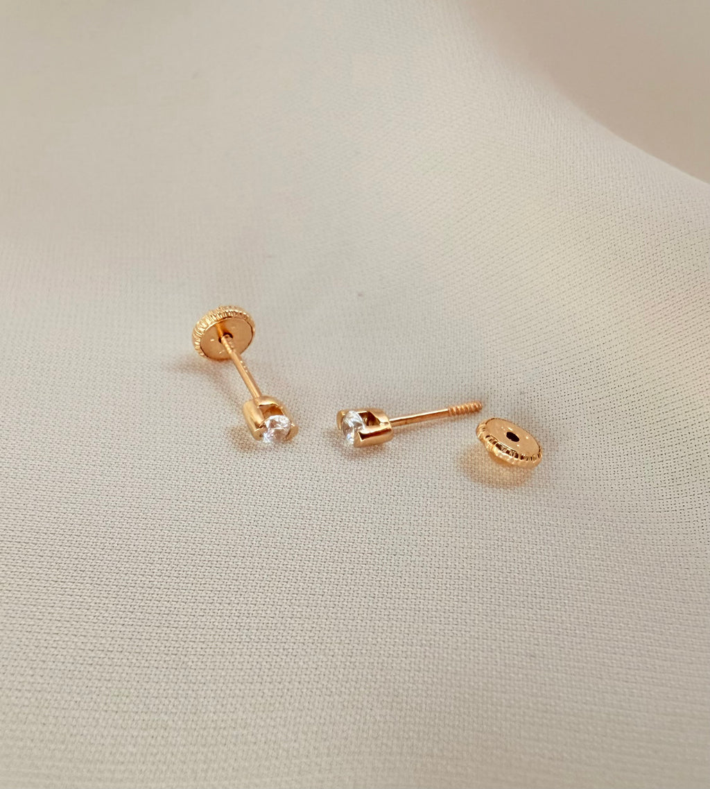 Studs Gotas celestial 14k
