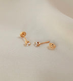 Studs Gotas celestial 14k