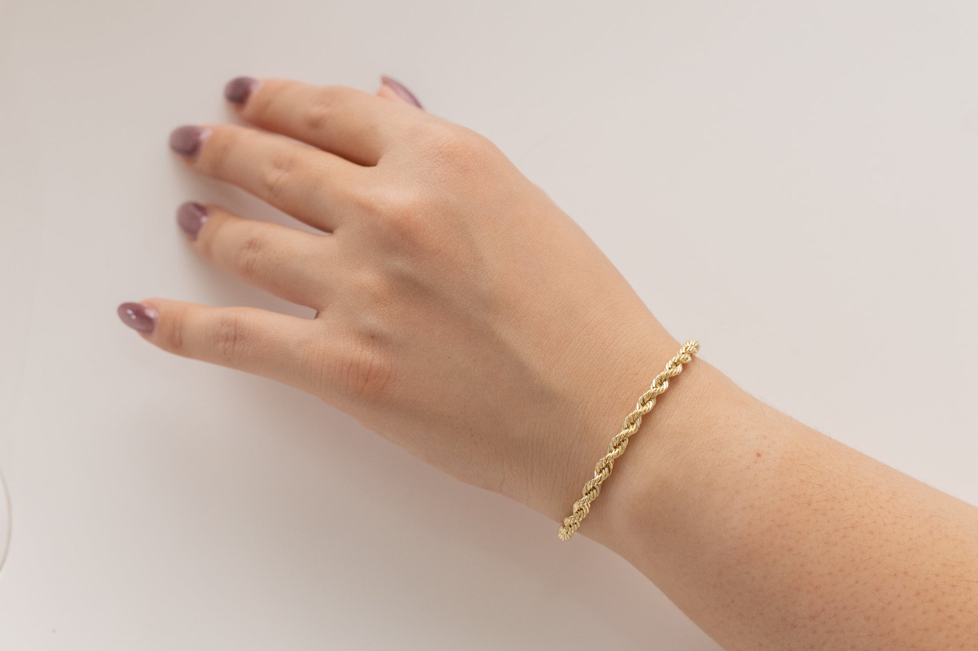 Laser Bracelet 14k 4mmD