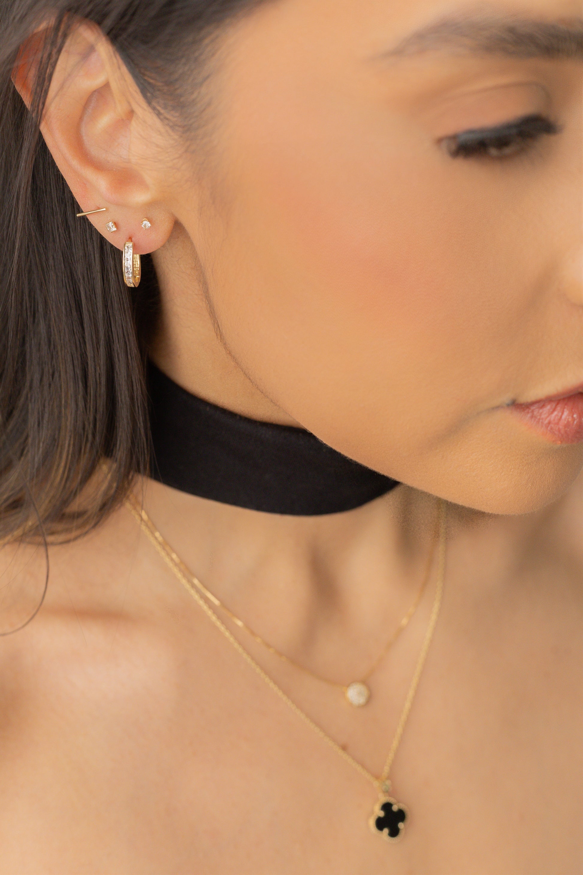 zirconia huggies 14k