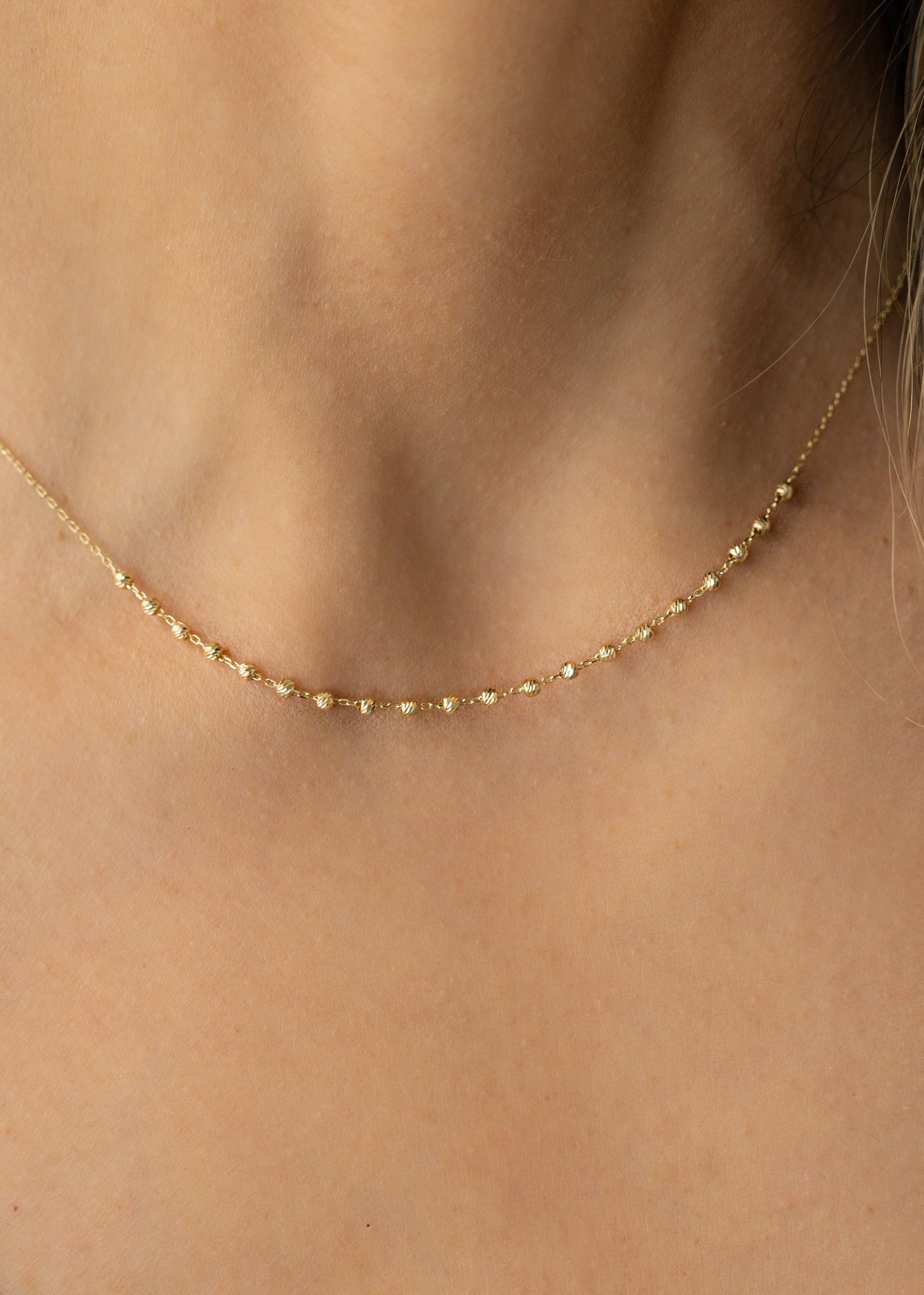 Neira Necklace 14k Adjustable 44cm