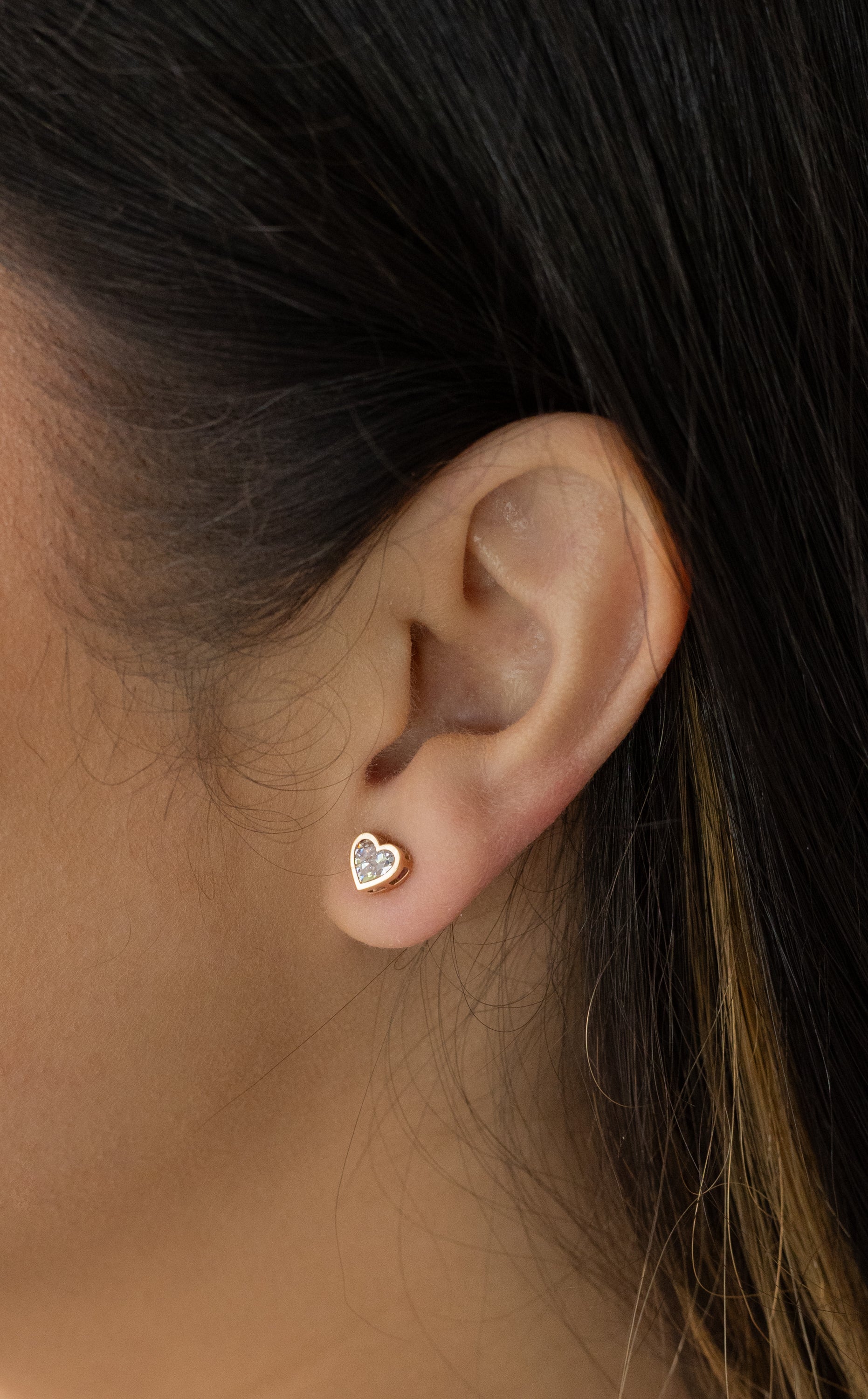 Corazones Stud 14k