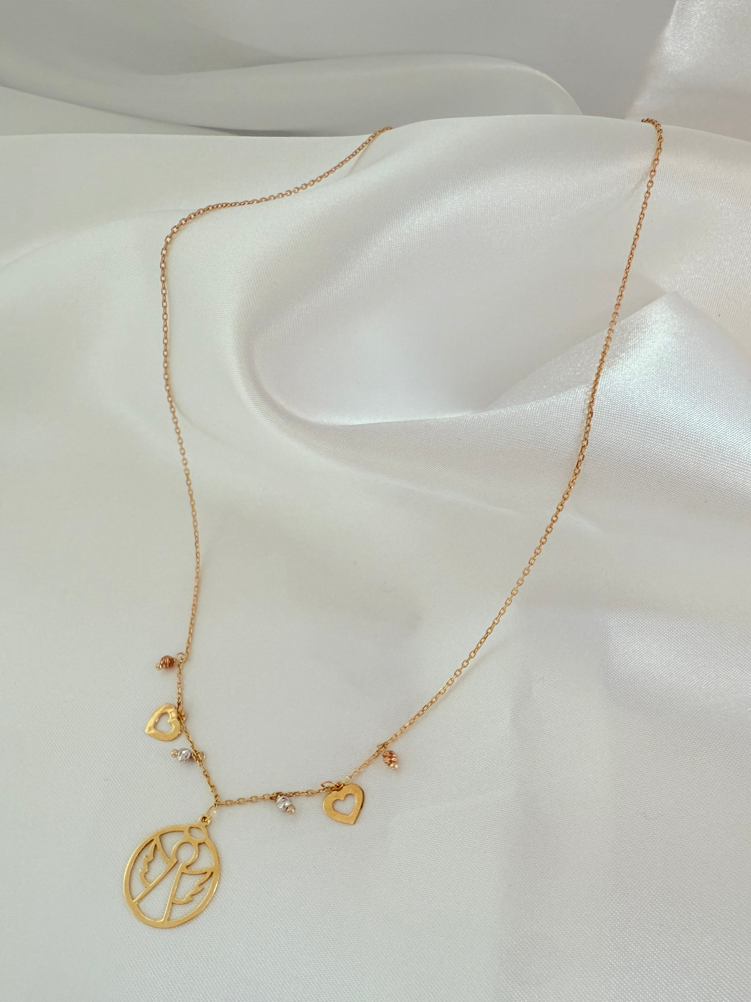 Angel Necklace 45cm Adjustable 14k