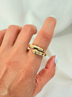 Anillo Bv adjustable 18k
