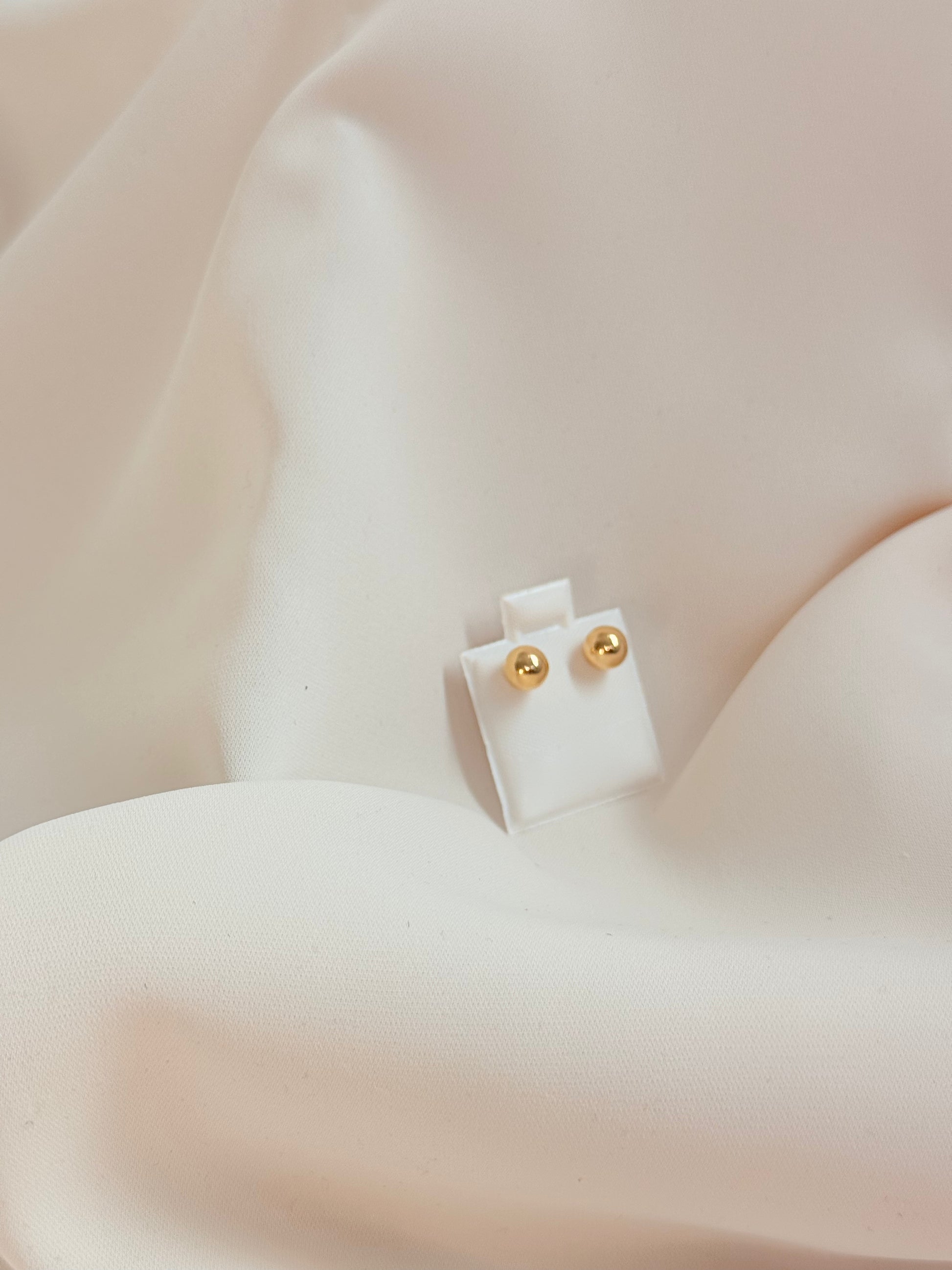 Balin 8mm Earrings 14K