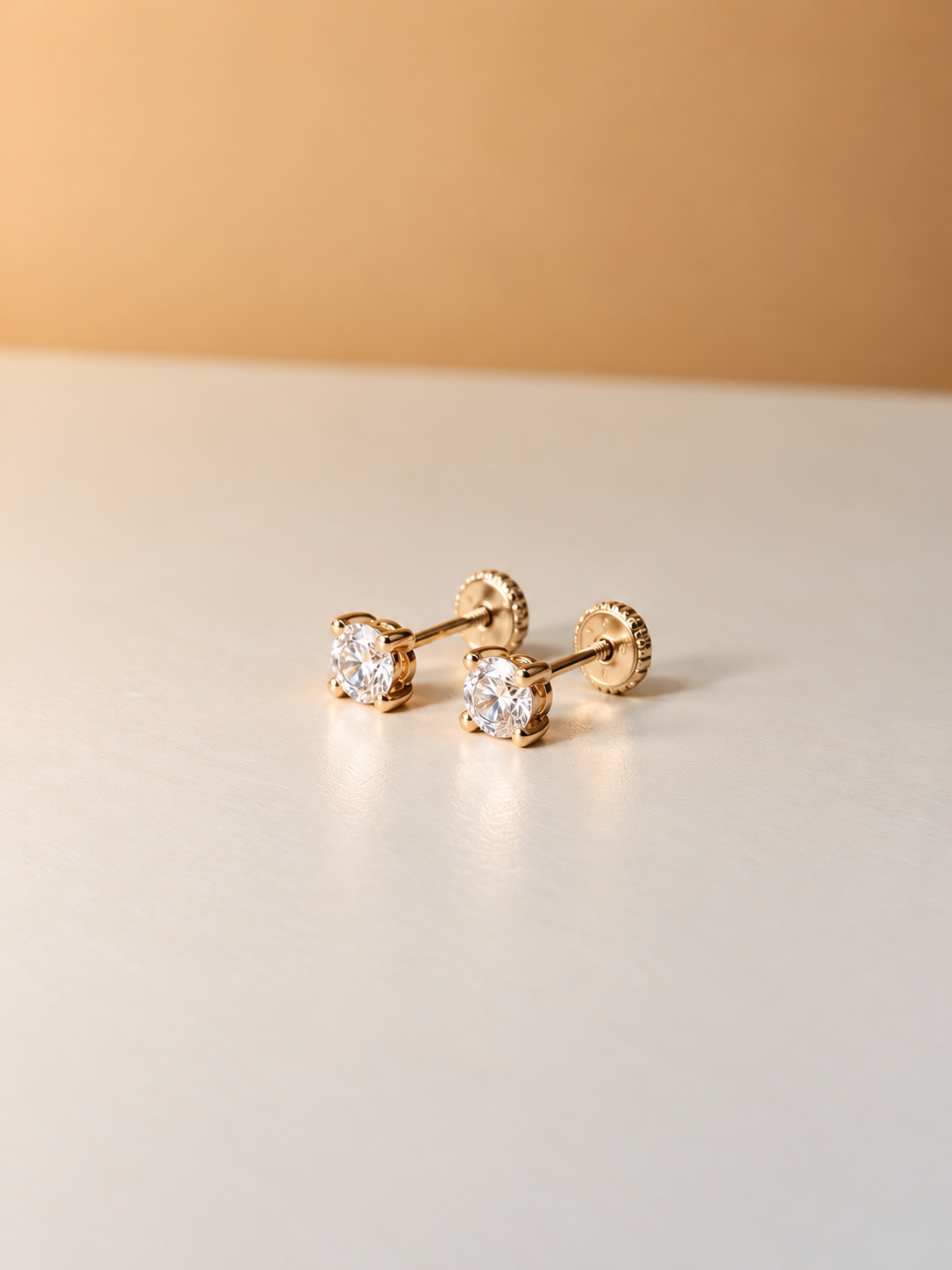 Aretes Luce 14k 4mm