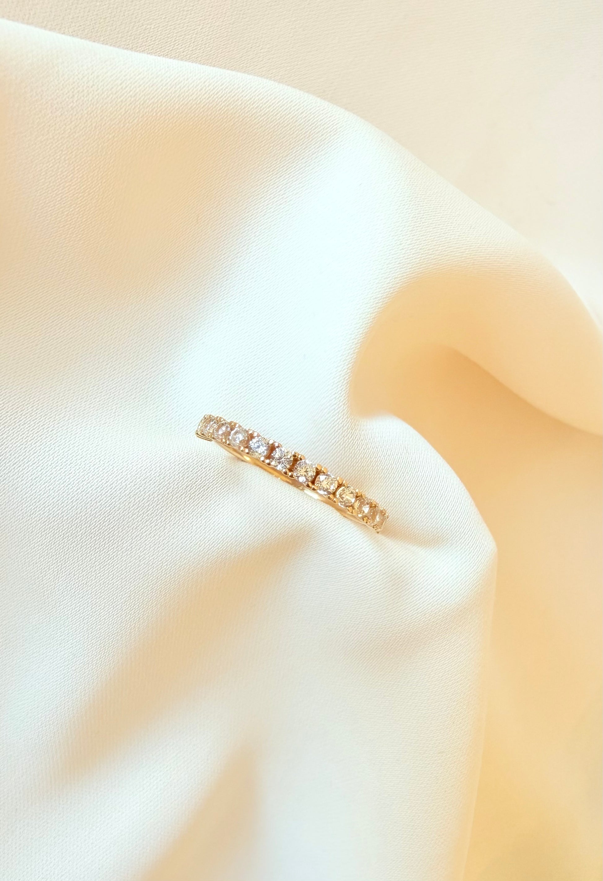 Eternity zirconia Rings 6/2 14k
