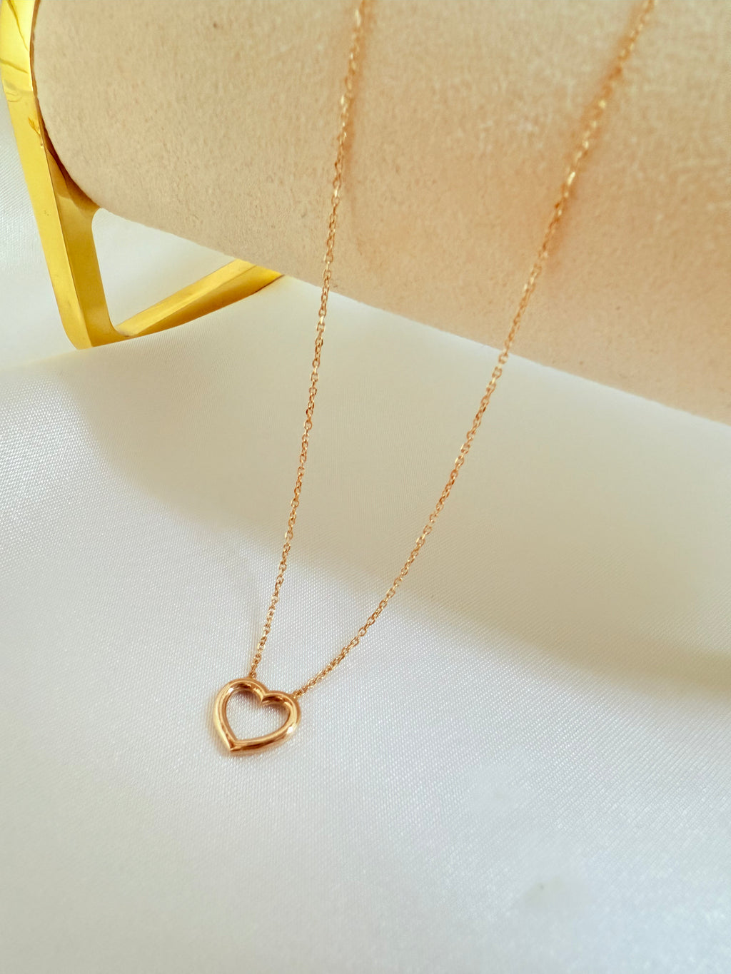 Choker Heart 43cm 14k