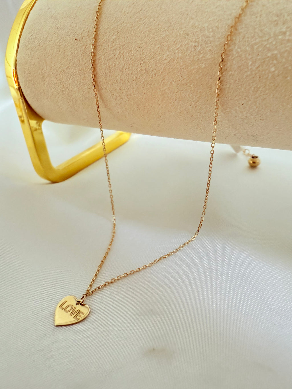 Choker Love 43cm 14k