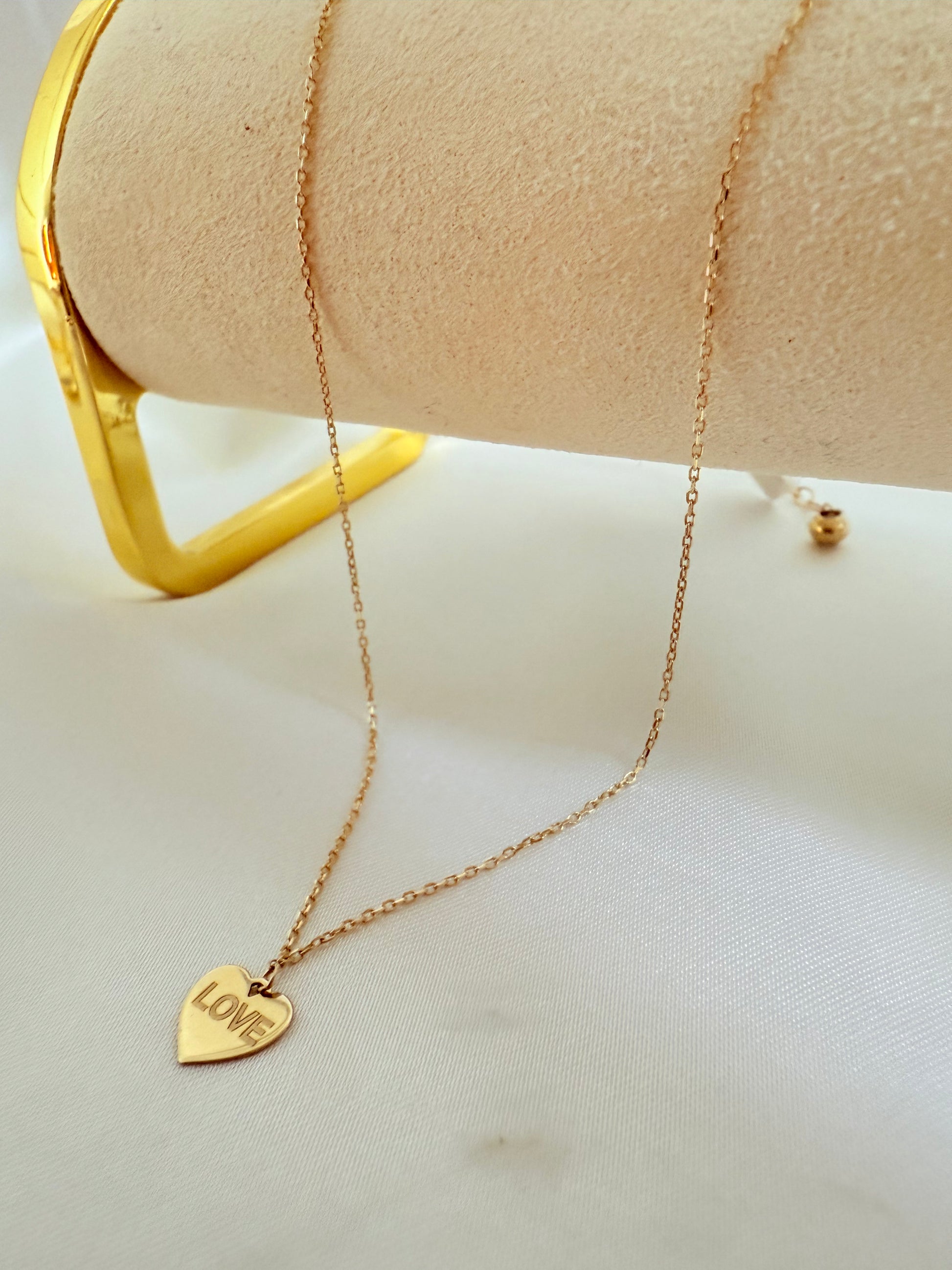 Choker Love 43cm 14k
