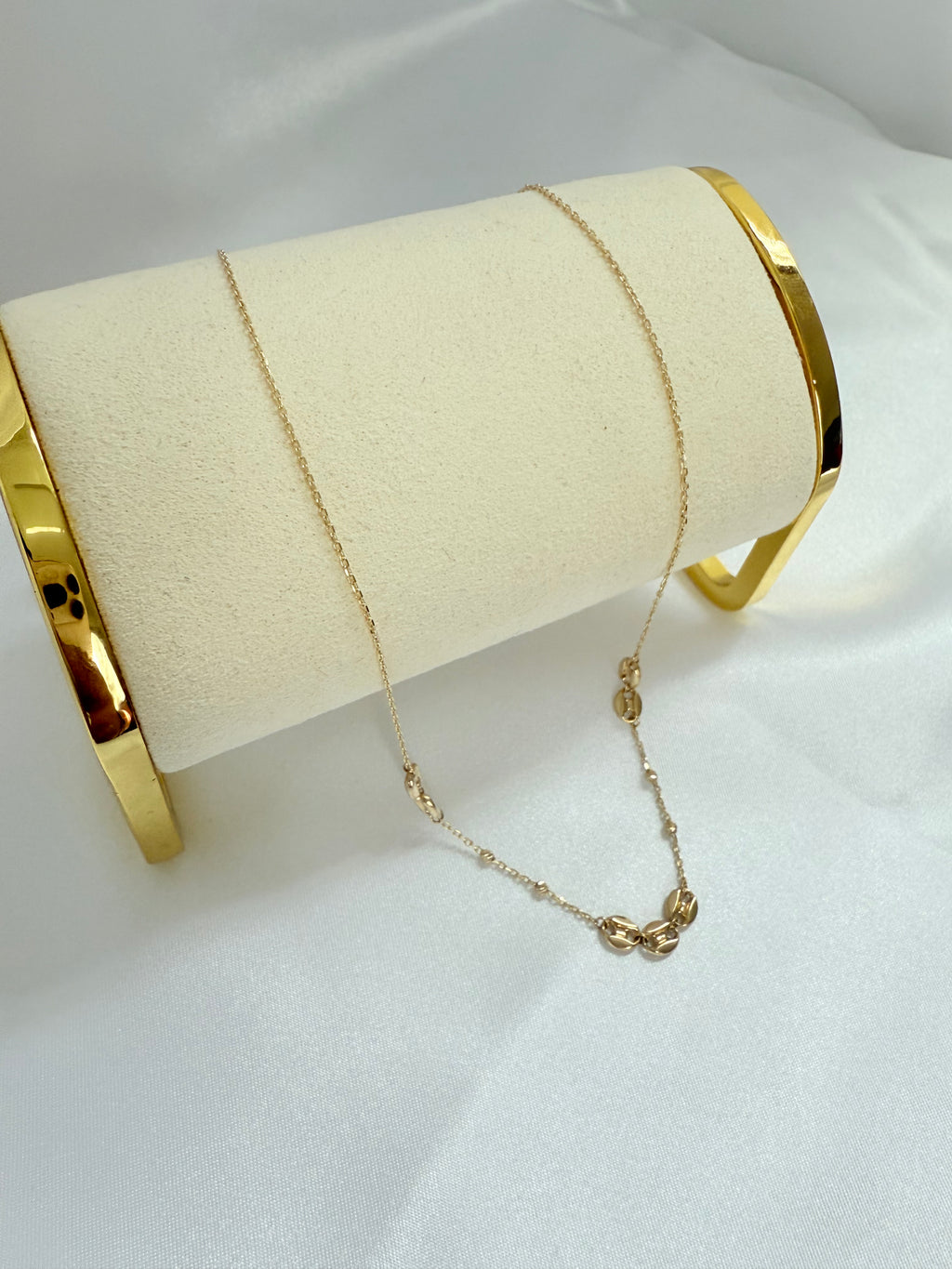 Coffe Beans Necklace 14k