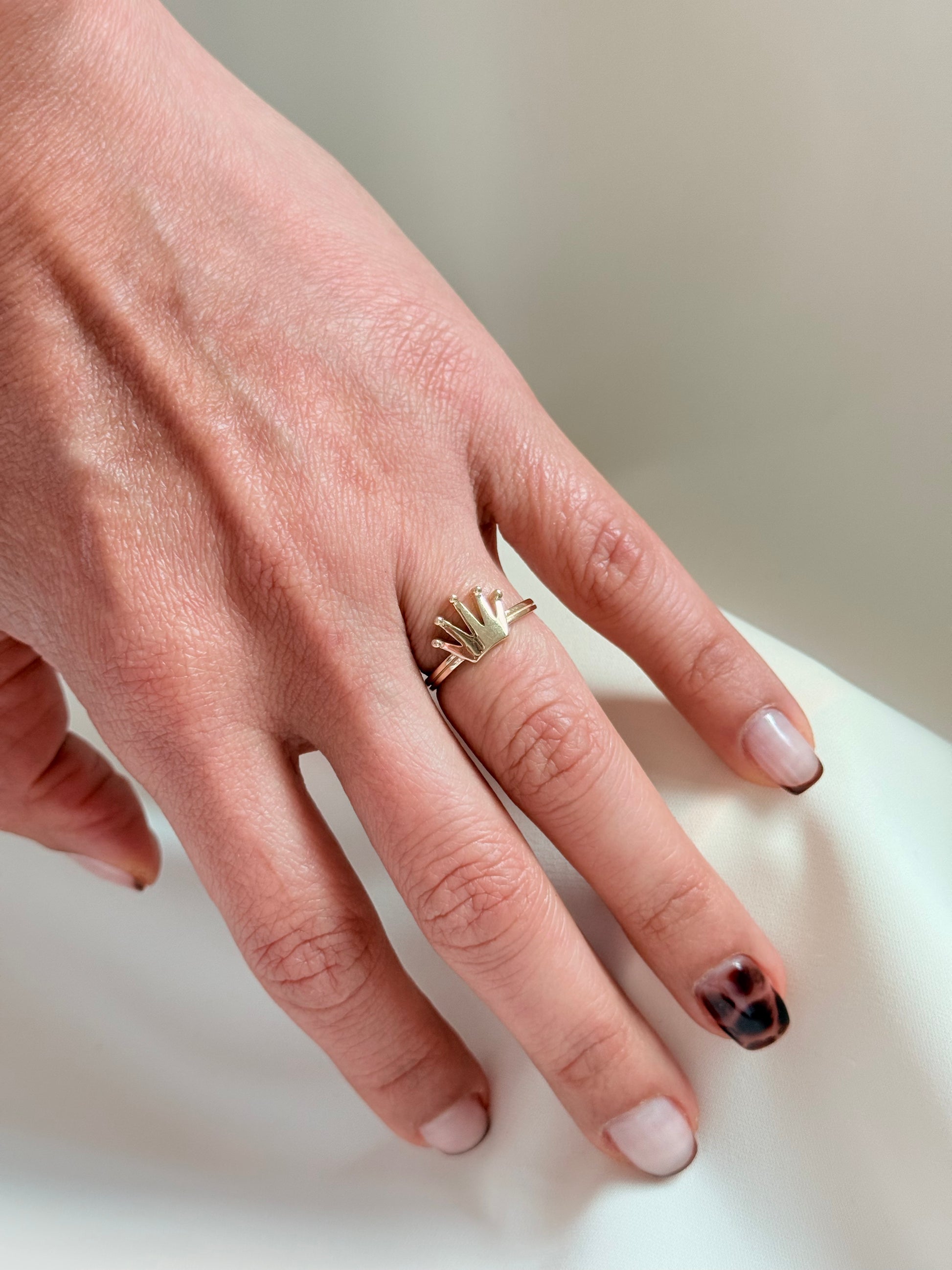 Crown Ring 14k 5 Size