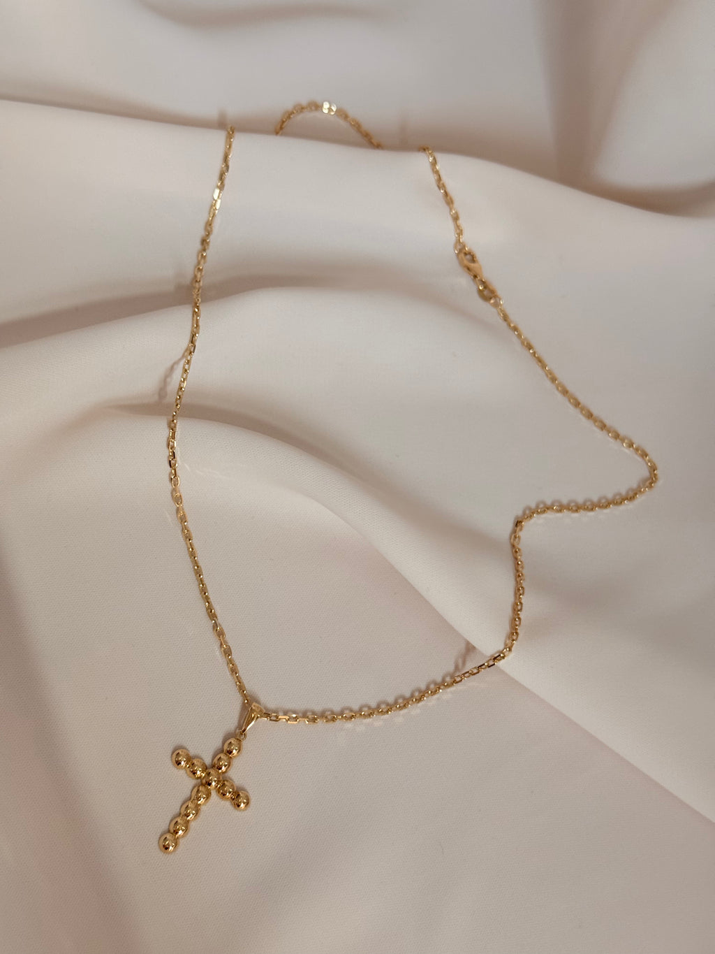 Cross Necklace 45cm 18K