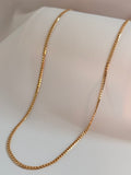 Cuban knitted Necklace 60cm 18K