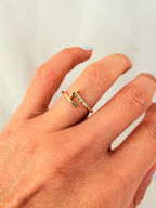 Clavo Solido 14k talla 8