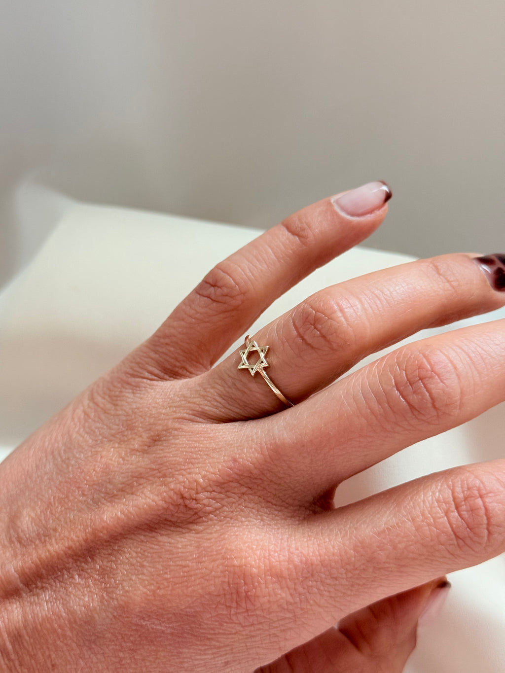 David's Stars Ring 14K 5 Size