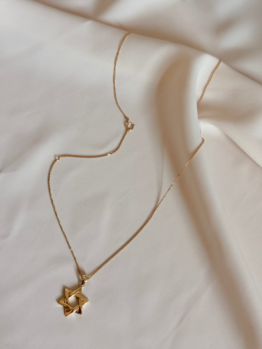 Magen David Necklace 45cm 14K