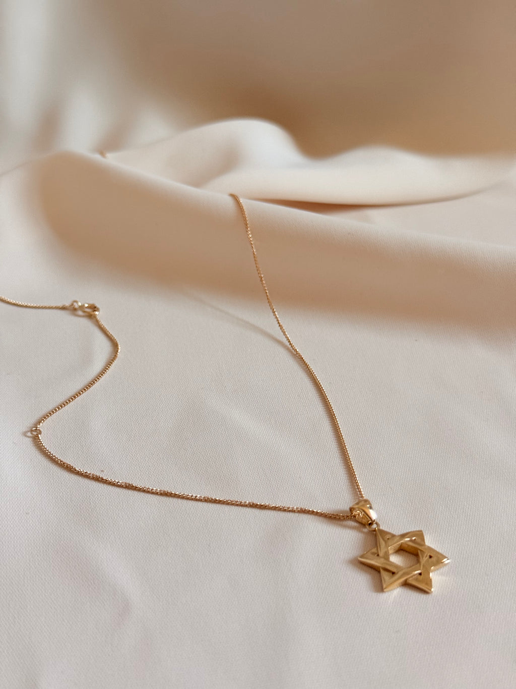 Magen David Necklace 45cm 14K