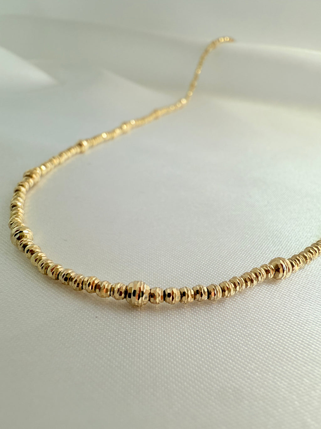 Diamond effect Necklace 14K