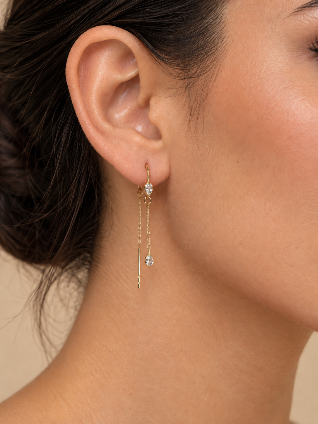 Chloe  aretes 14k