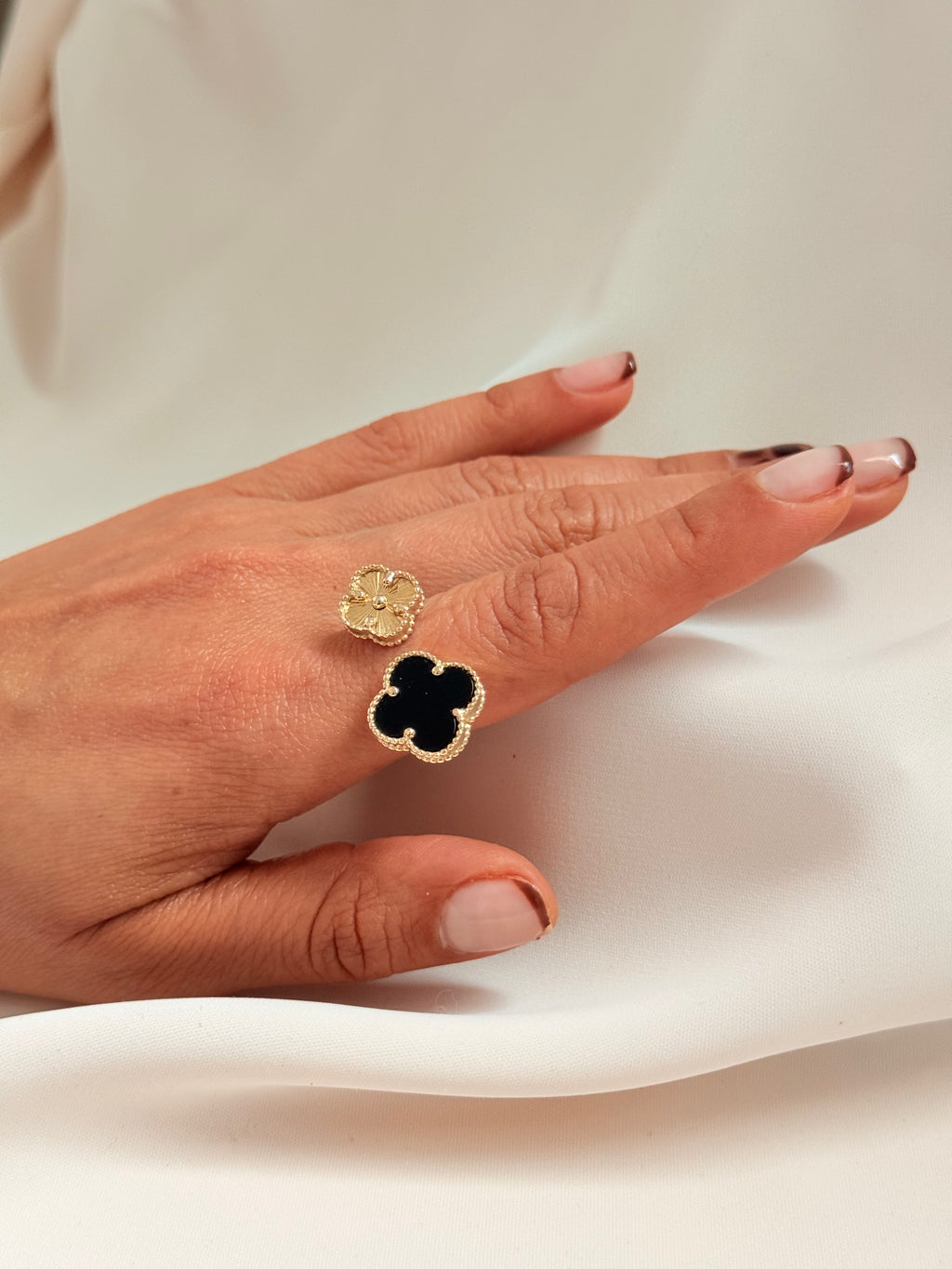 Nova Flower Ring 14k Adjustable