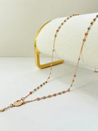 Rosario Tricolor 14k 45cm